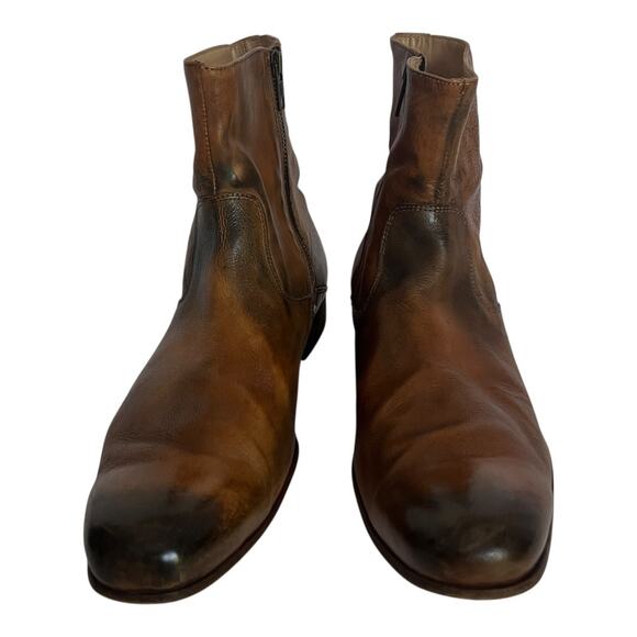 To Boot New York The Warhol Brown Leather Ankle Boots Size 12 main image 8